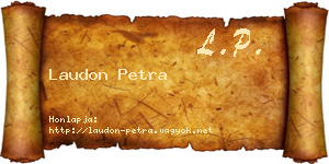 Laudon Petra névjegykártya